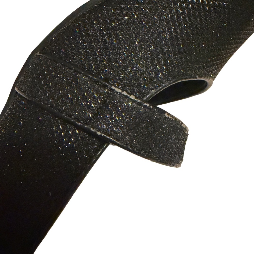 Isaac Mizrahi Black Sparkle Mary Jane Heels - Picture 4 of 4